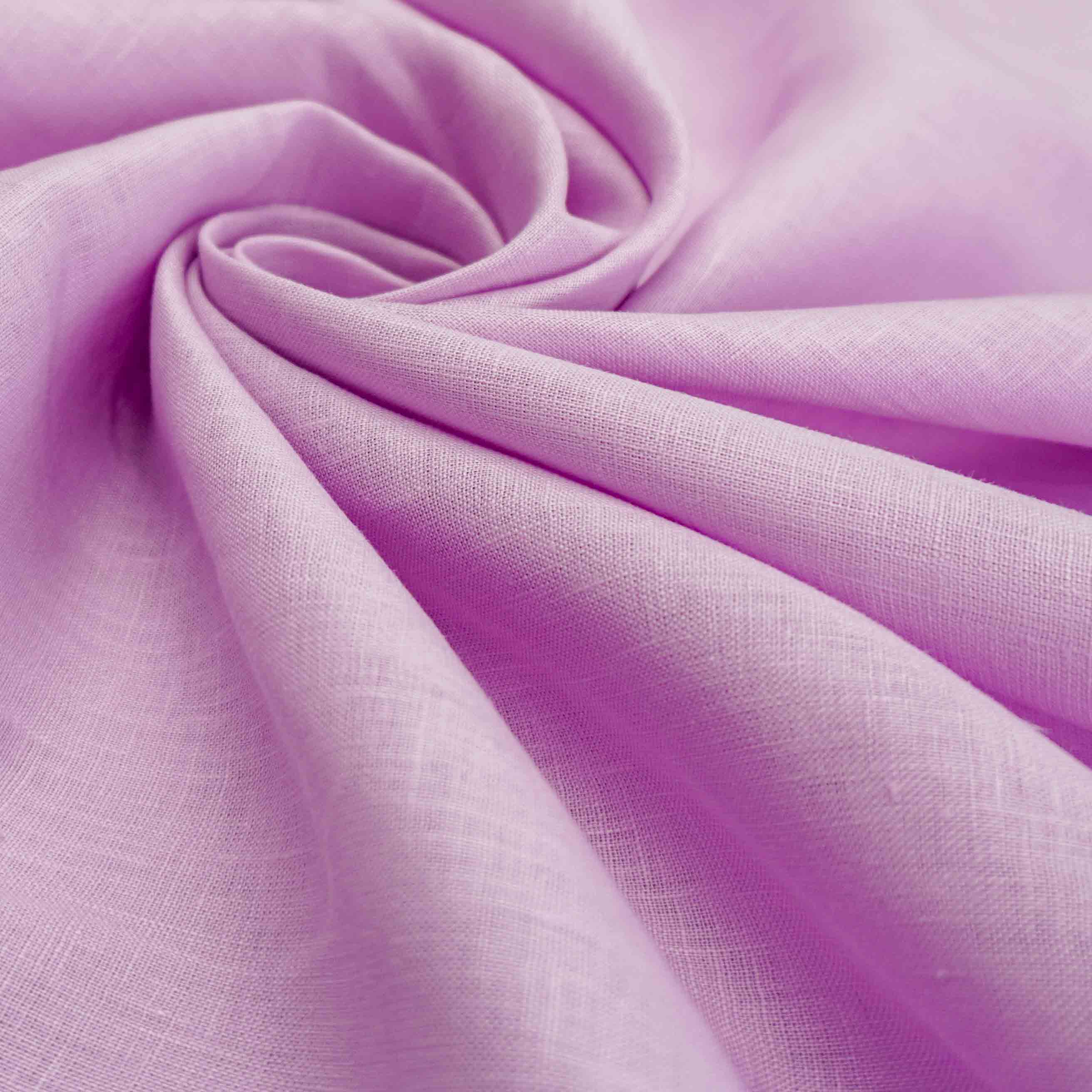 Tecido cambraia de linho lilás