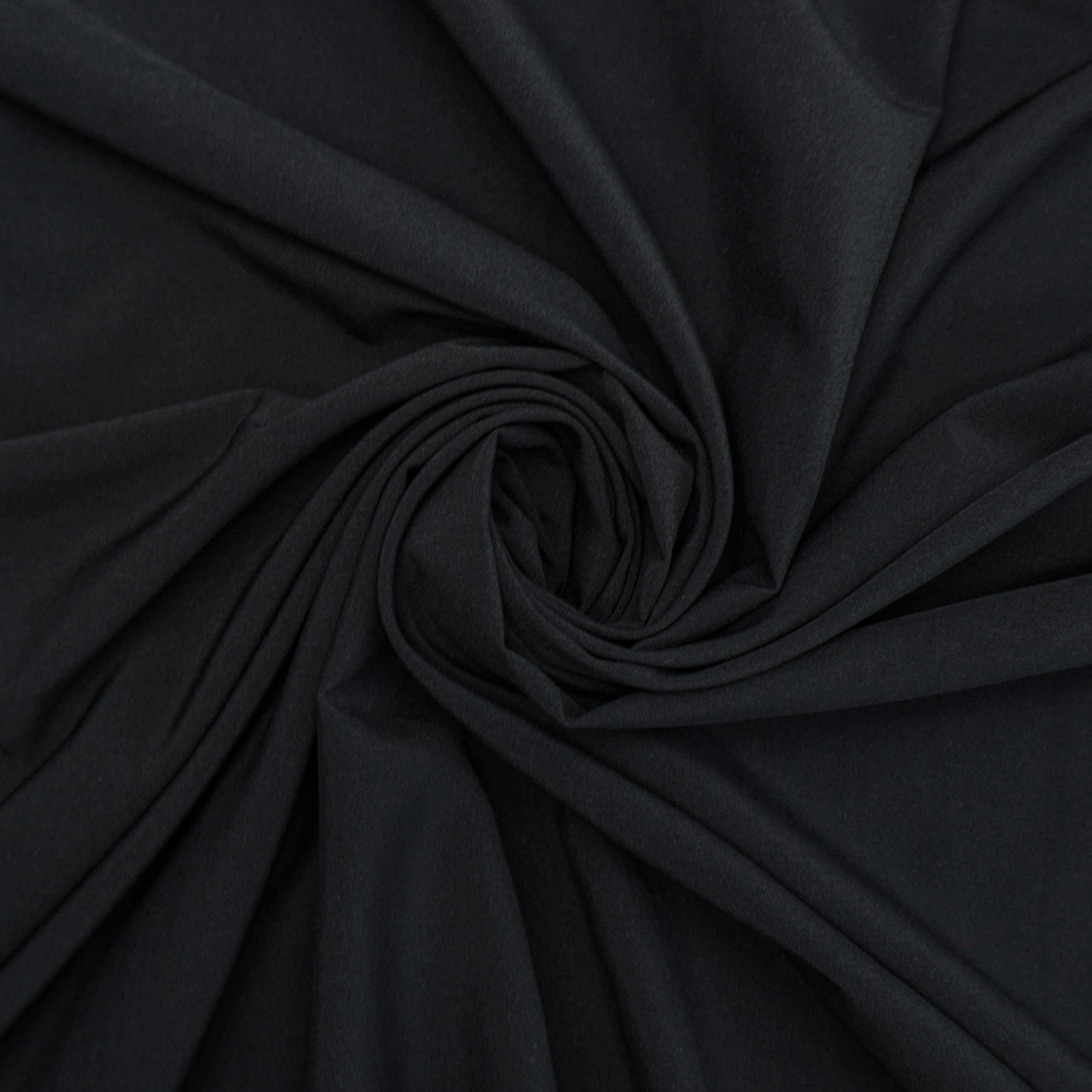 Tecido seda pluma preto