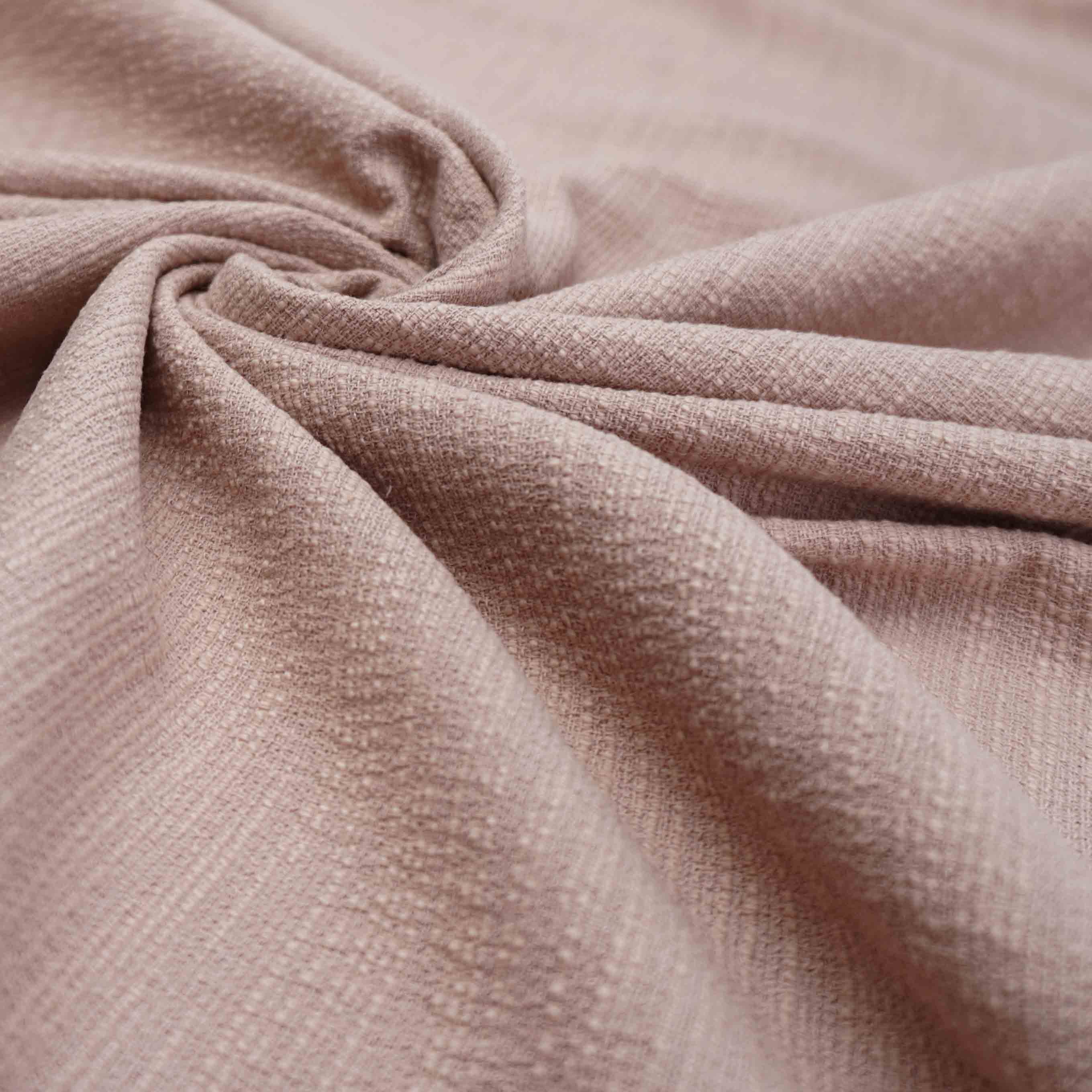Tecido alfaiataria premium textura de linho com elastano rosê