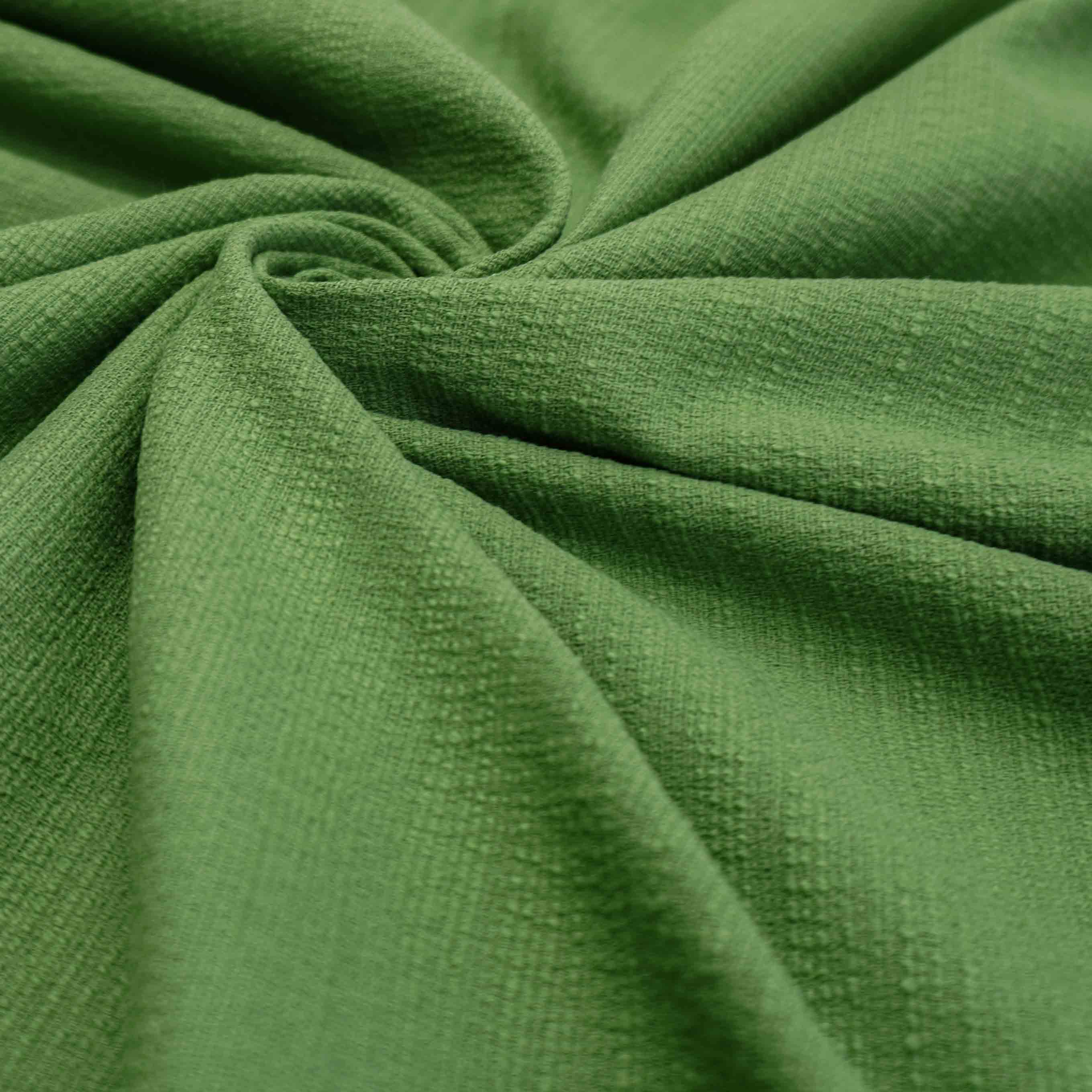Tecido alfaiataria premium textura de linho com elastano verde folha