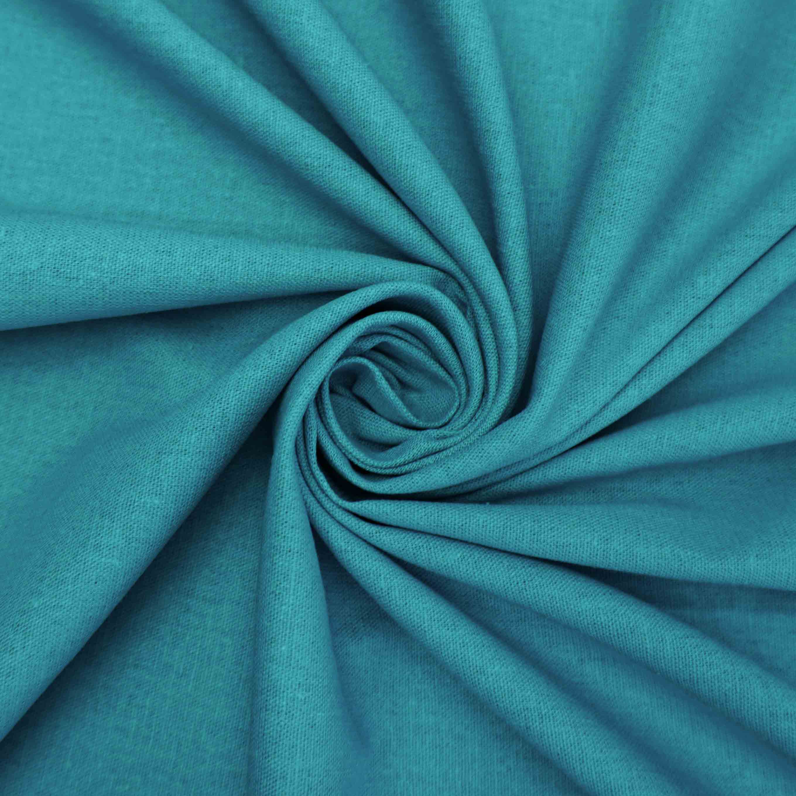 Tecido viscolinho com elastano azul turquesa