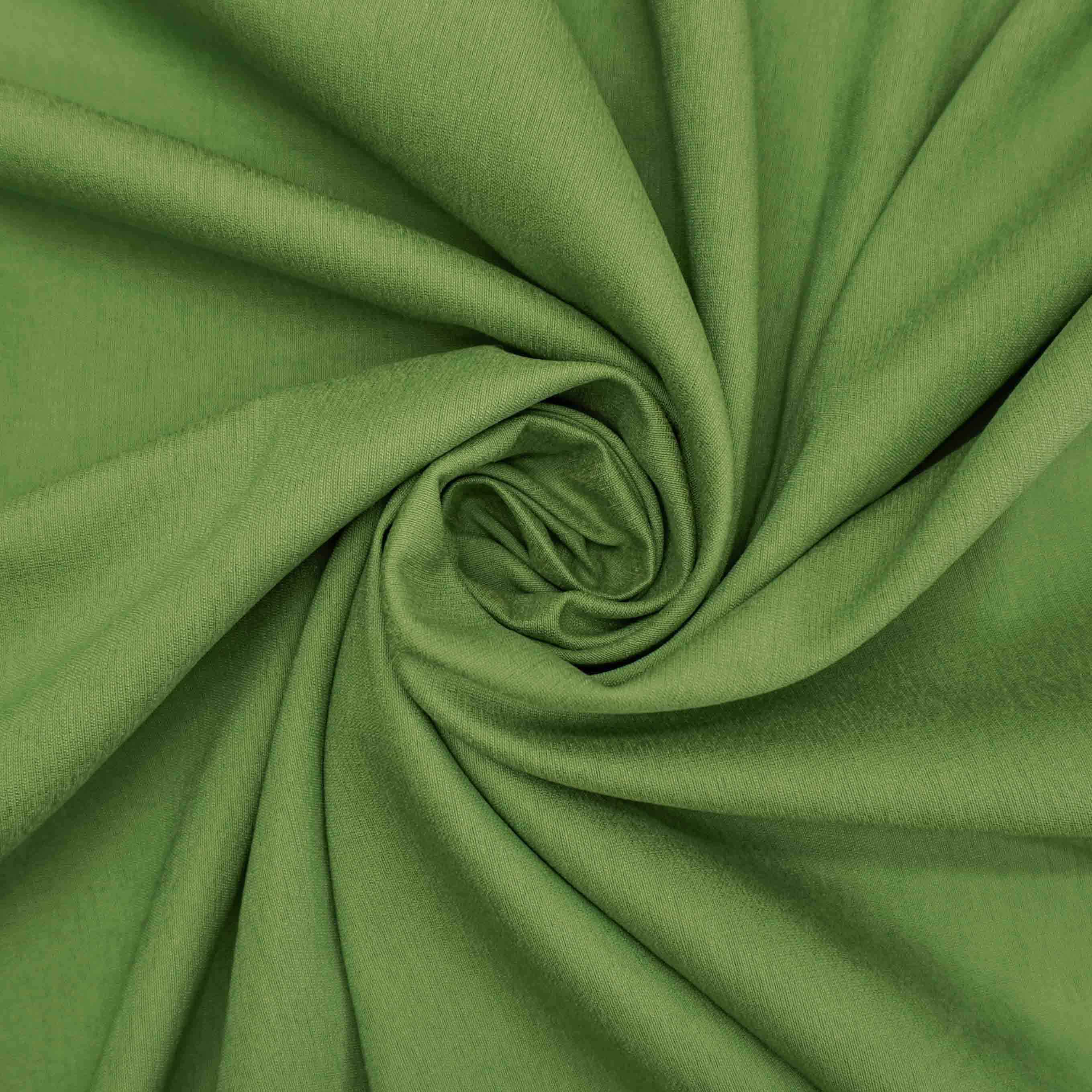 Tecido alfaiataria viscose twill trama de linho verde folha