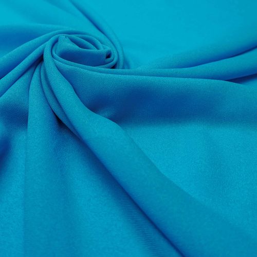 Tecido crepe musseline cristal azul