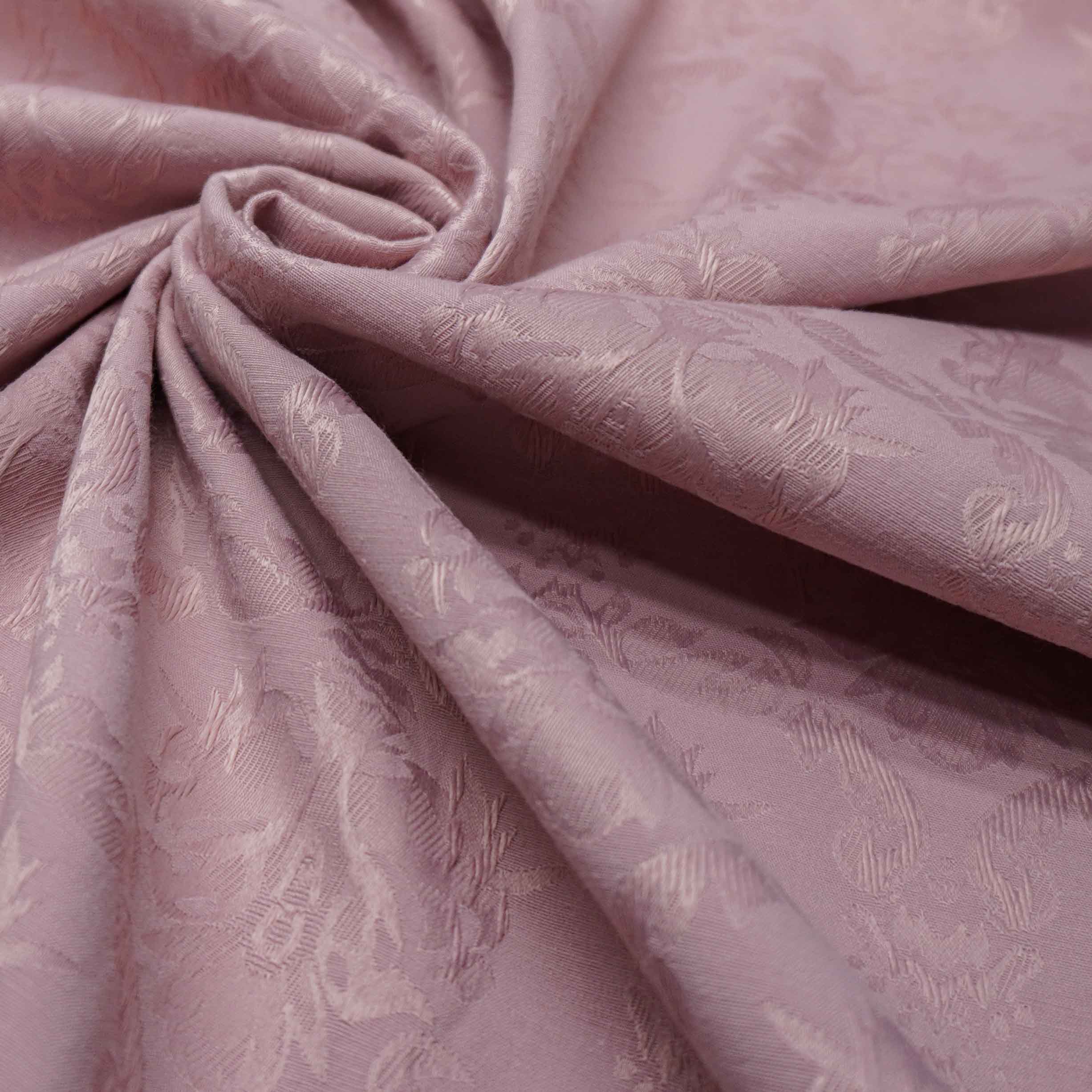 Tecido jacquard com elastano rosê