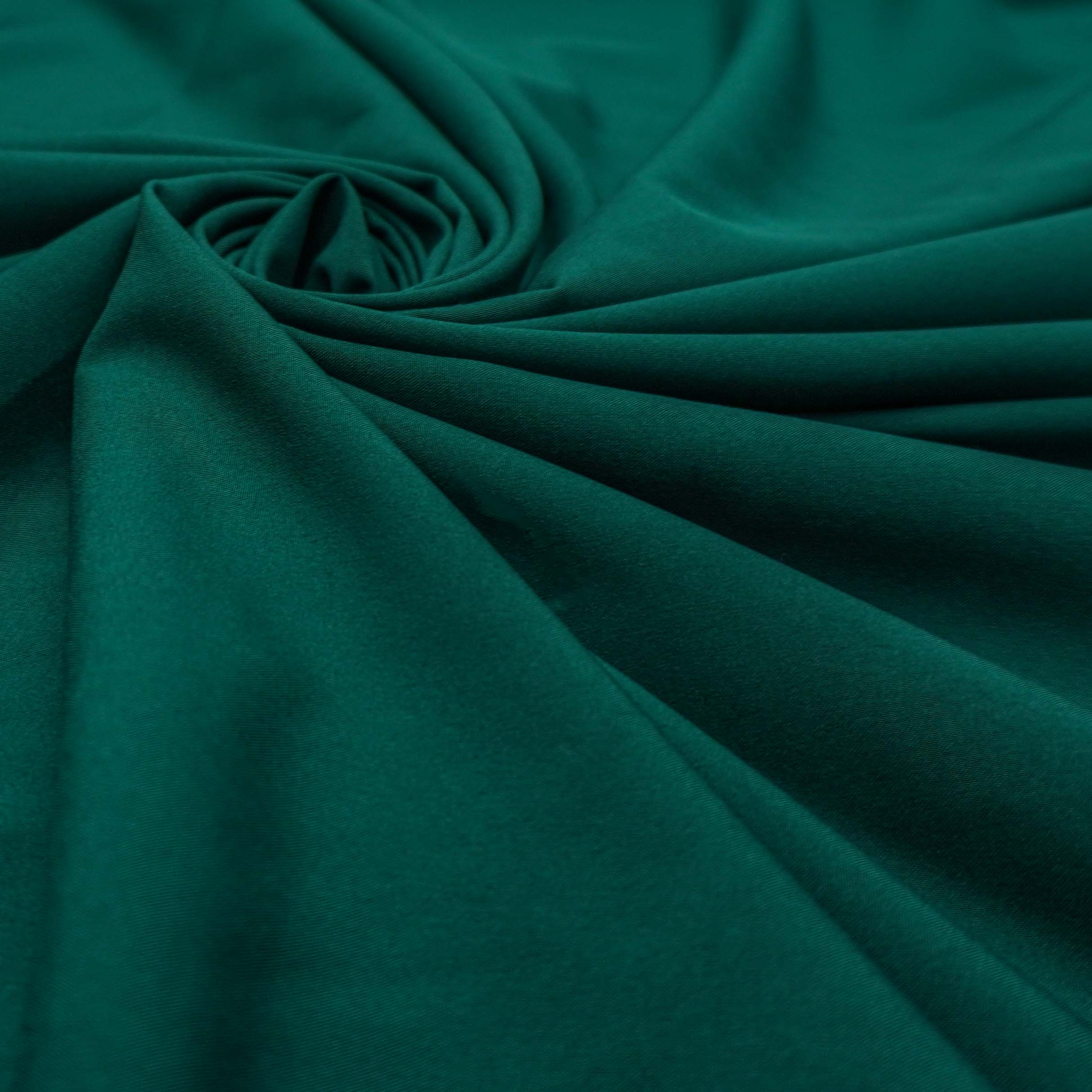 Tecido seda pluma verde floresta