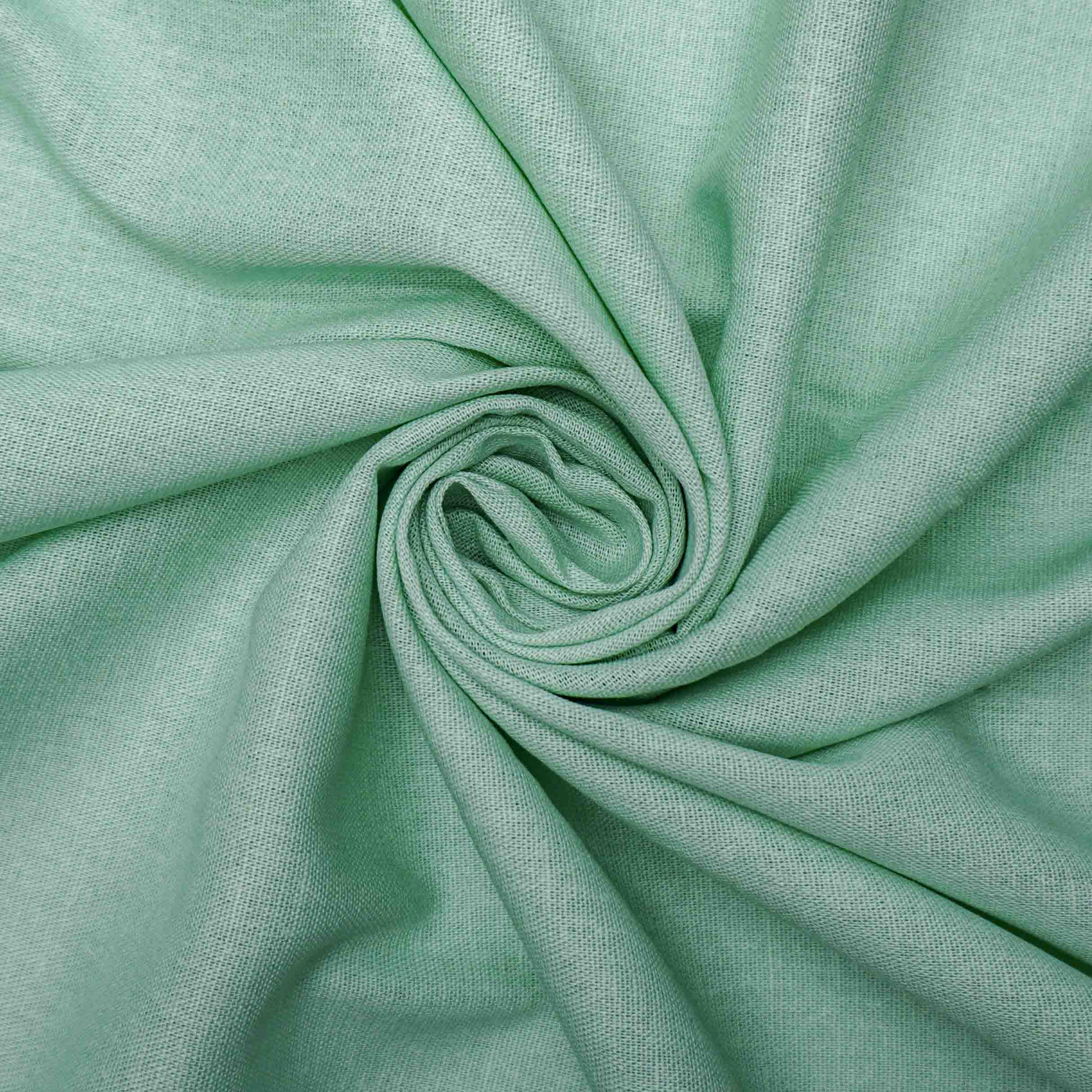 Tecido linho misto com elastano  verde menta claro