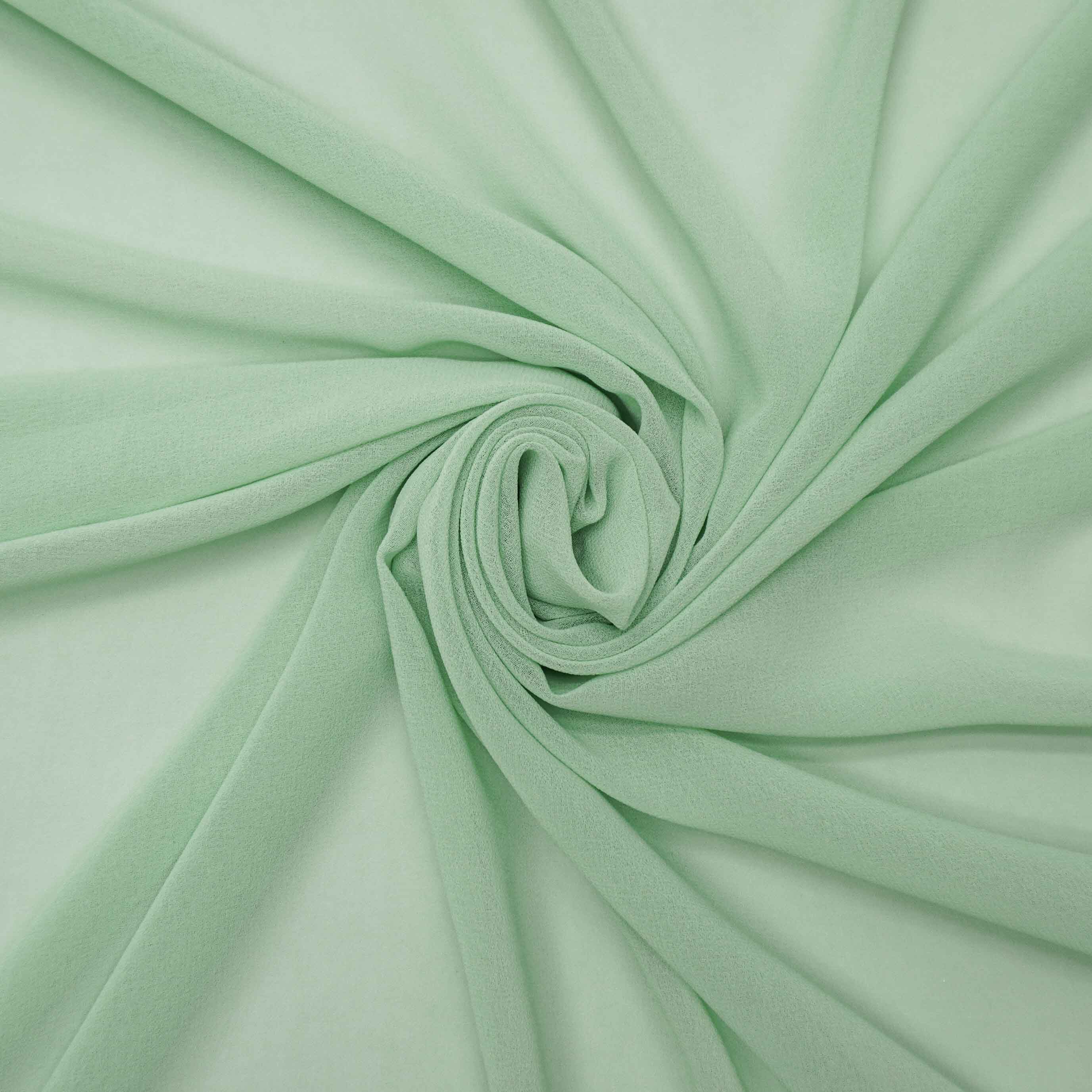 Tecido musseline toque de seda  verde menta