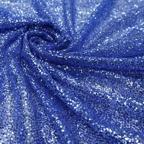 Tecido tule com glitter cheio azul serenity