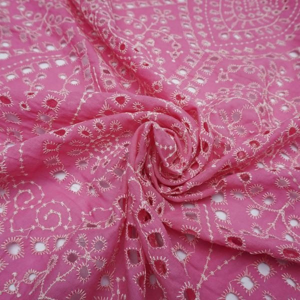 Tecido laise algodão puro pink und 65cm x 127cm