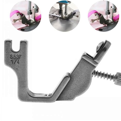 Sapata Pé Calcador Prega Elástico Tensor S537 1/2 1/4 1/8 Máquina De Costura Reta Industrial