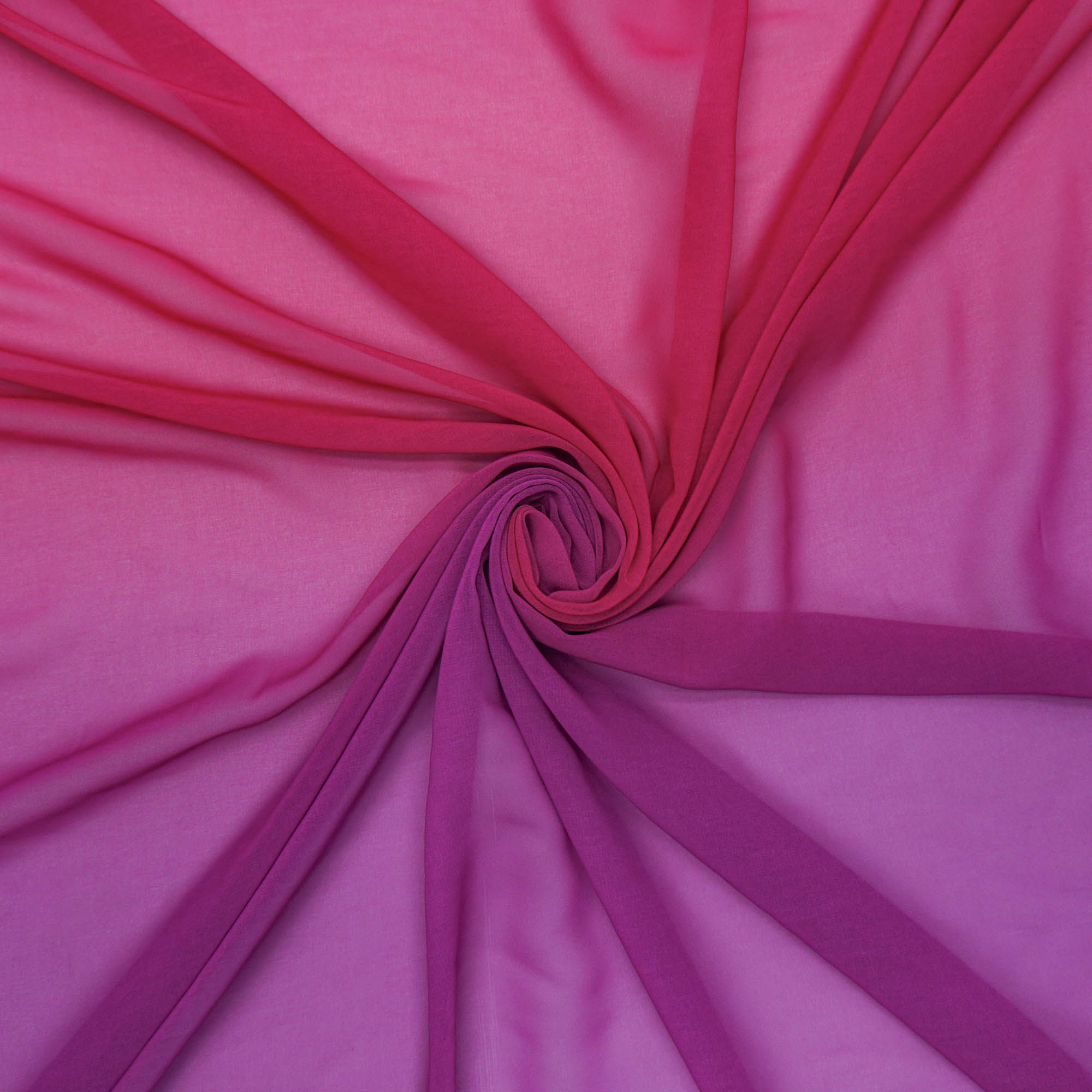 Tecido musseline toque de seda rosa degradê (tecido italiano legítimo)