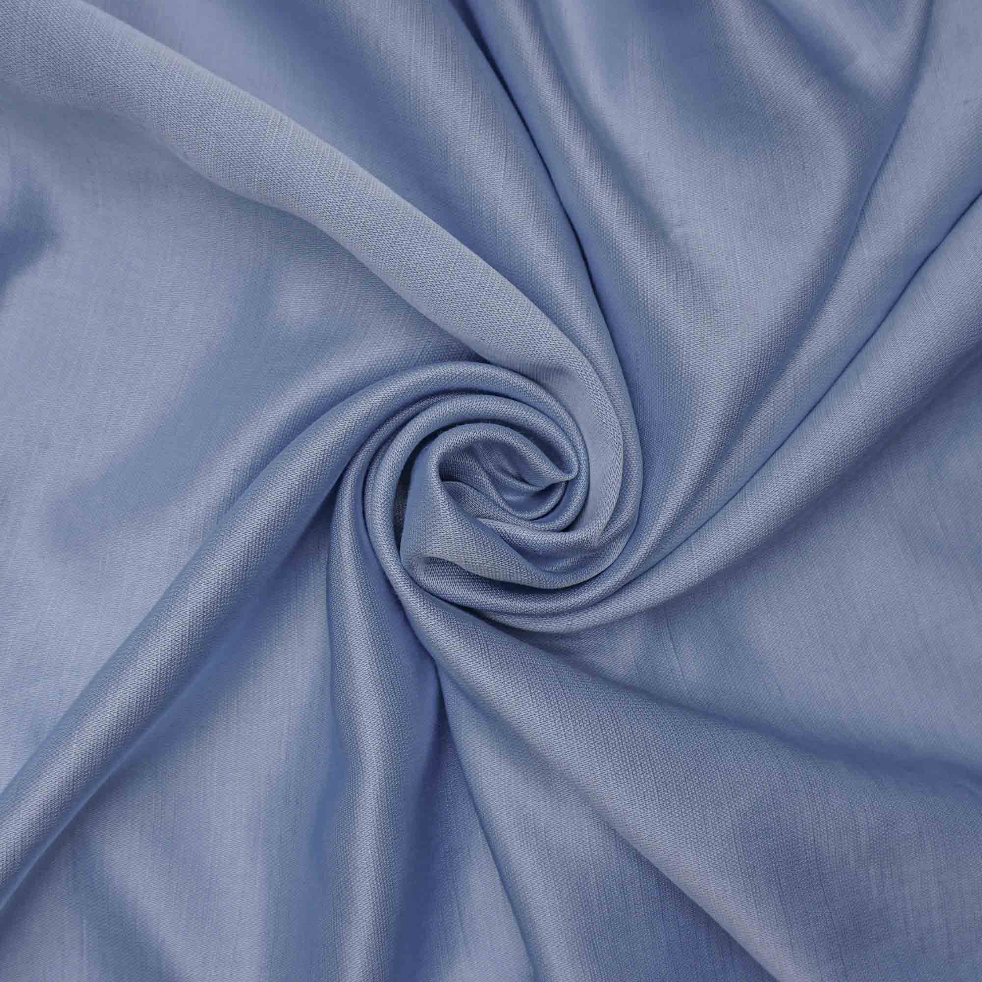 Tecido linho misto changeant azul serenity (tecido italiano legítimo)