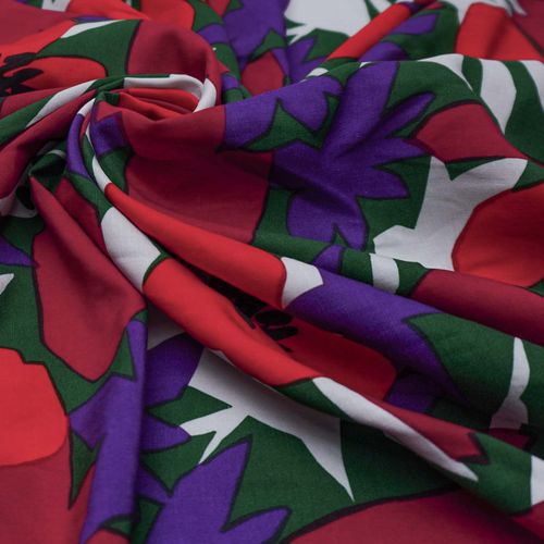 Tecido linho misto estampado (tecido italiano legítimo)