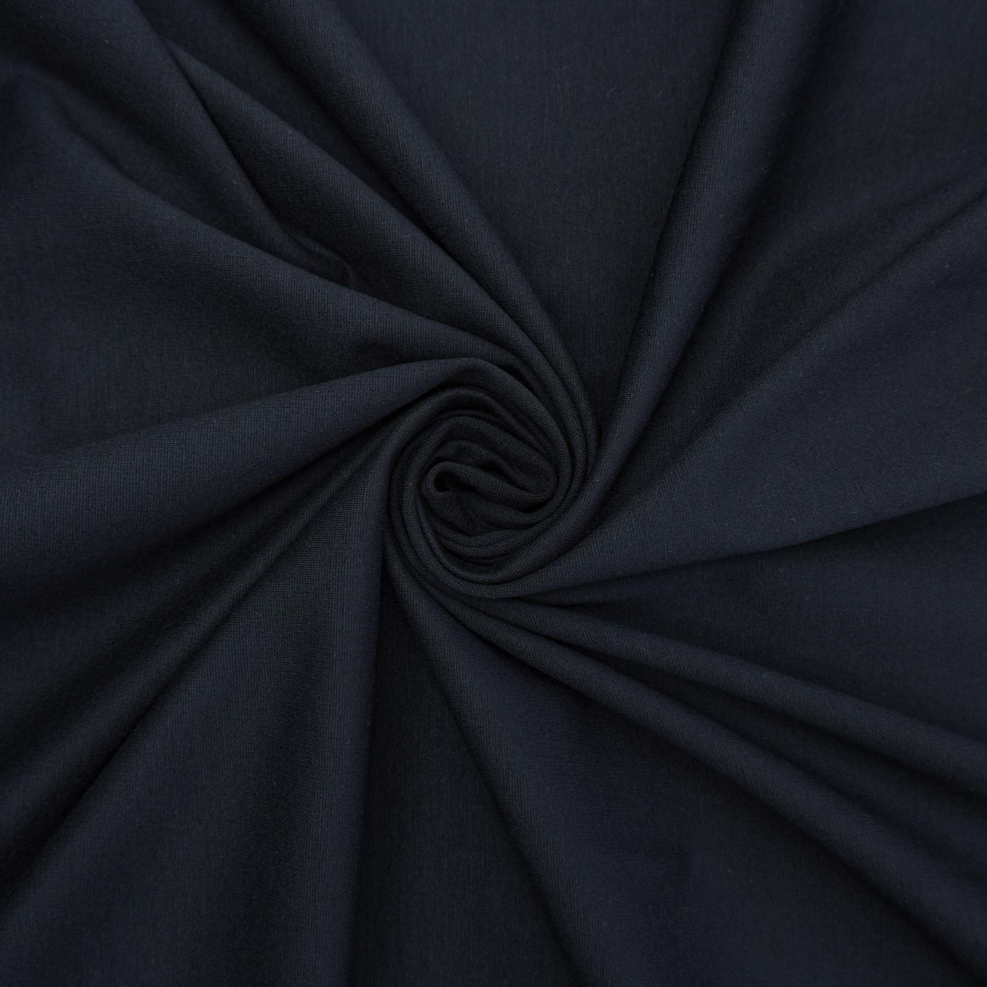 Tecido alfaiataria de malha italiana preto (tecido italiano legítimo)