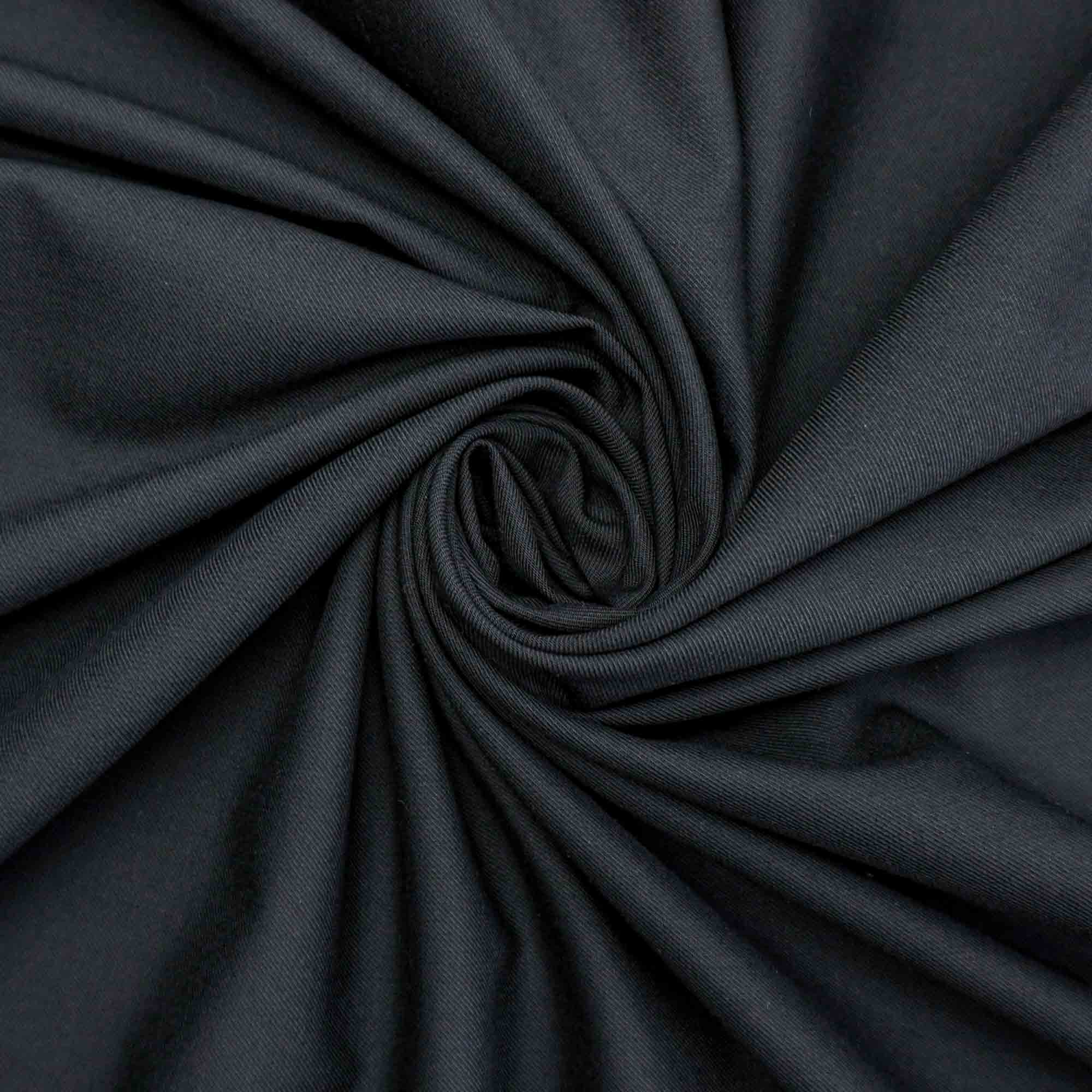 Tecido alfaiataria italiana preto (tecido italiano legítimo)