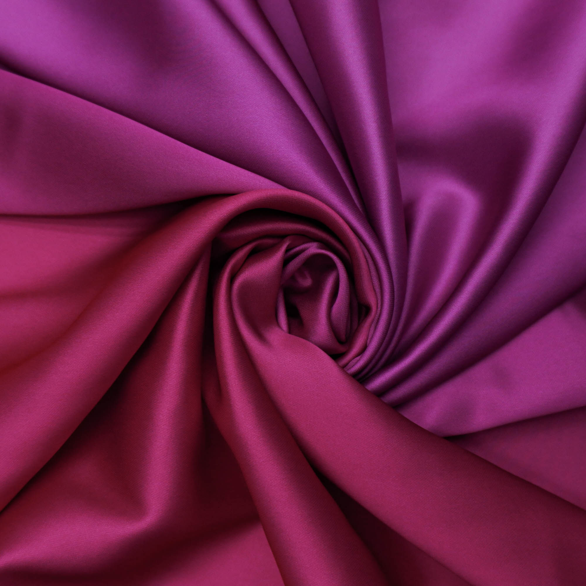 Tecido crepe acetinado com elastano degradê pink/fúcsia/rosa (tecido italiano legítimo)