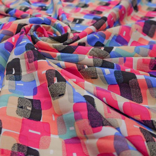 Tecido viscose italiana estampado (tecido italiano legítimo)