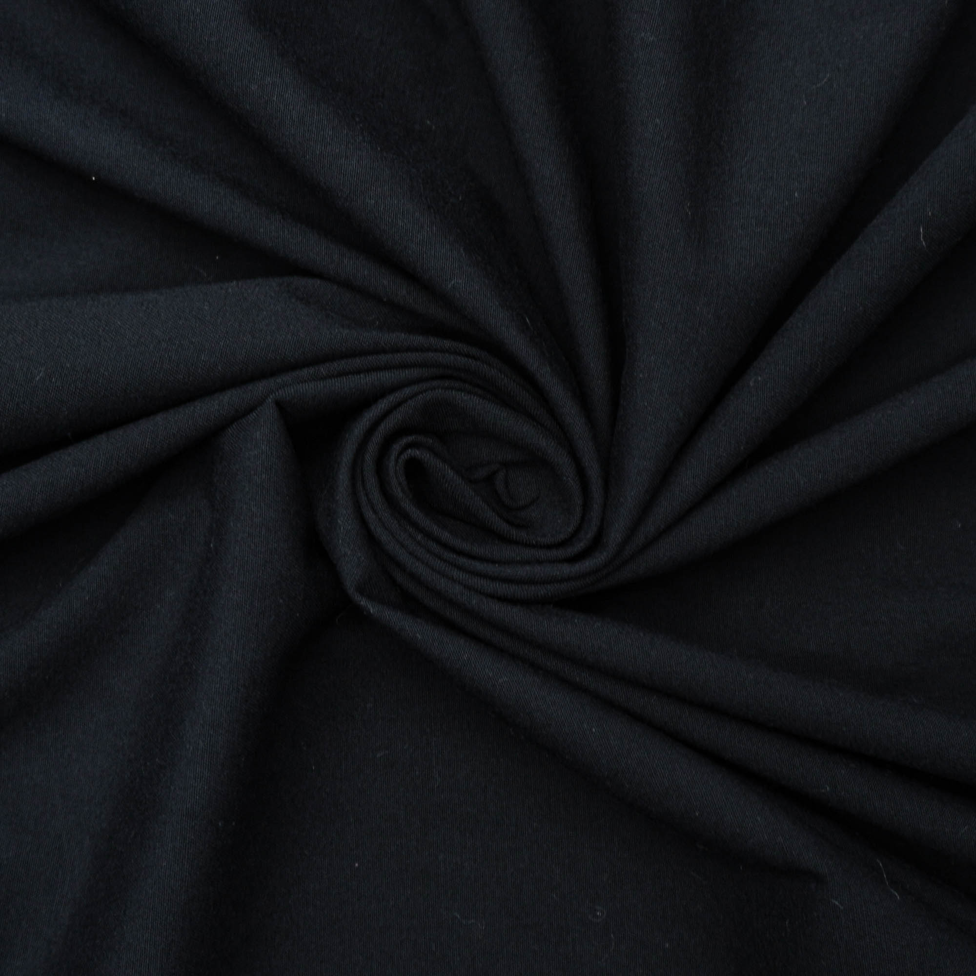 Tecido viscose sarjada com elastano preto