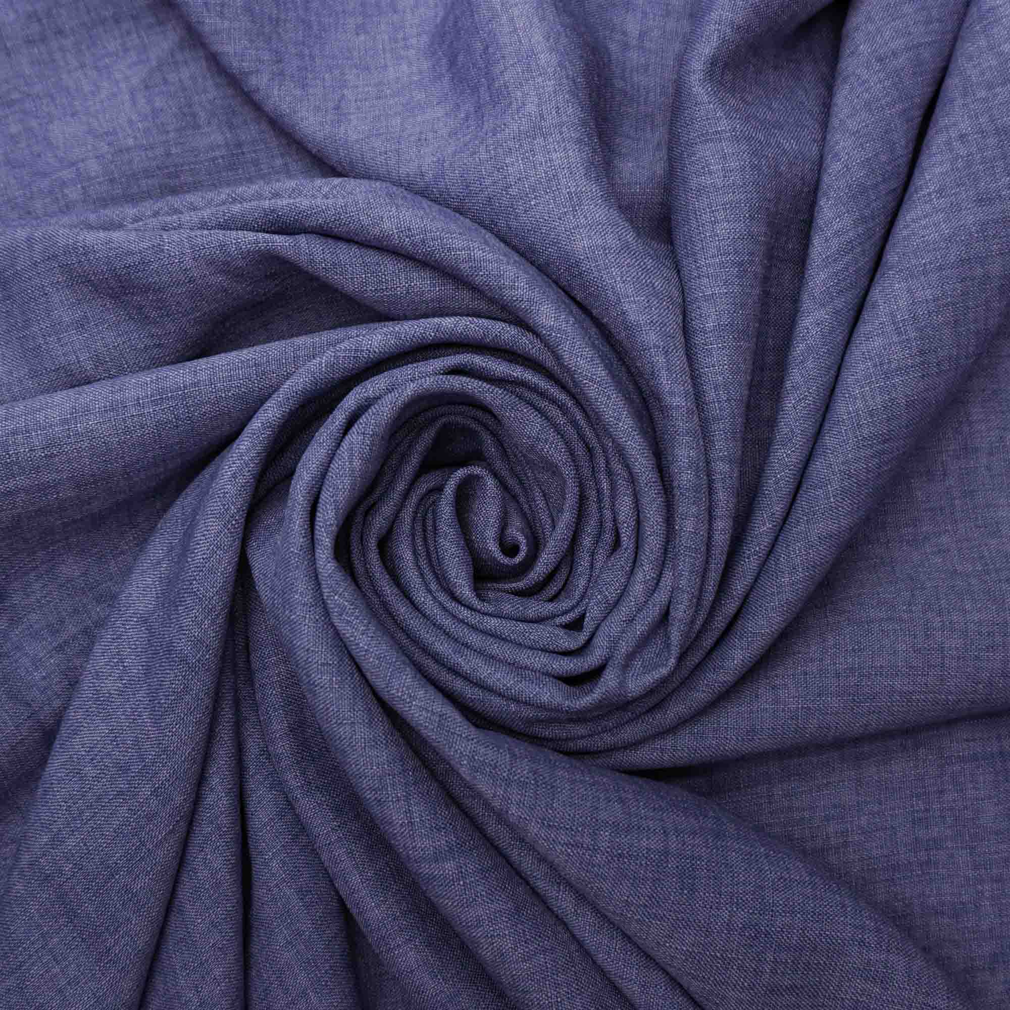 Tecido poliester com textura de linho azul serenity