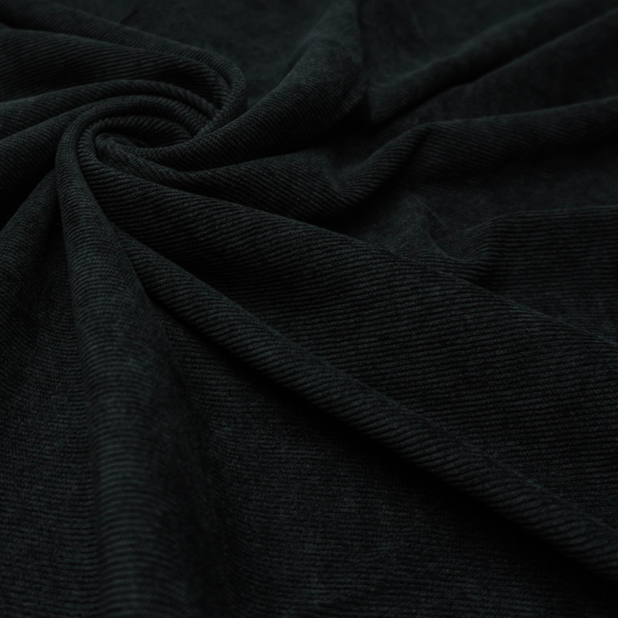 Tecido veludo cotelê com elastano preto