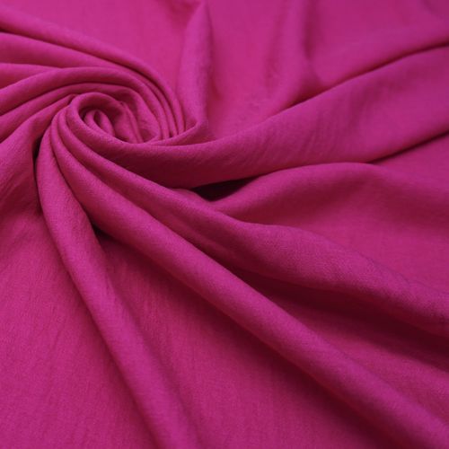 Tecido crepe leve com textura de linho pink