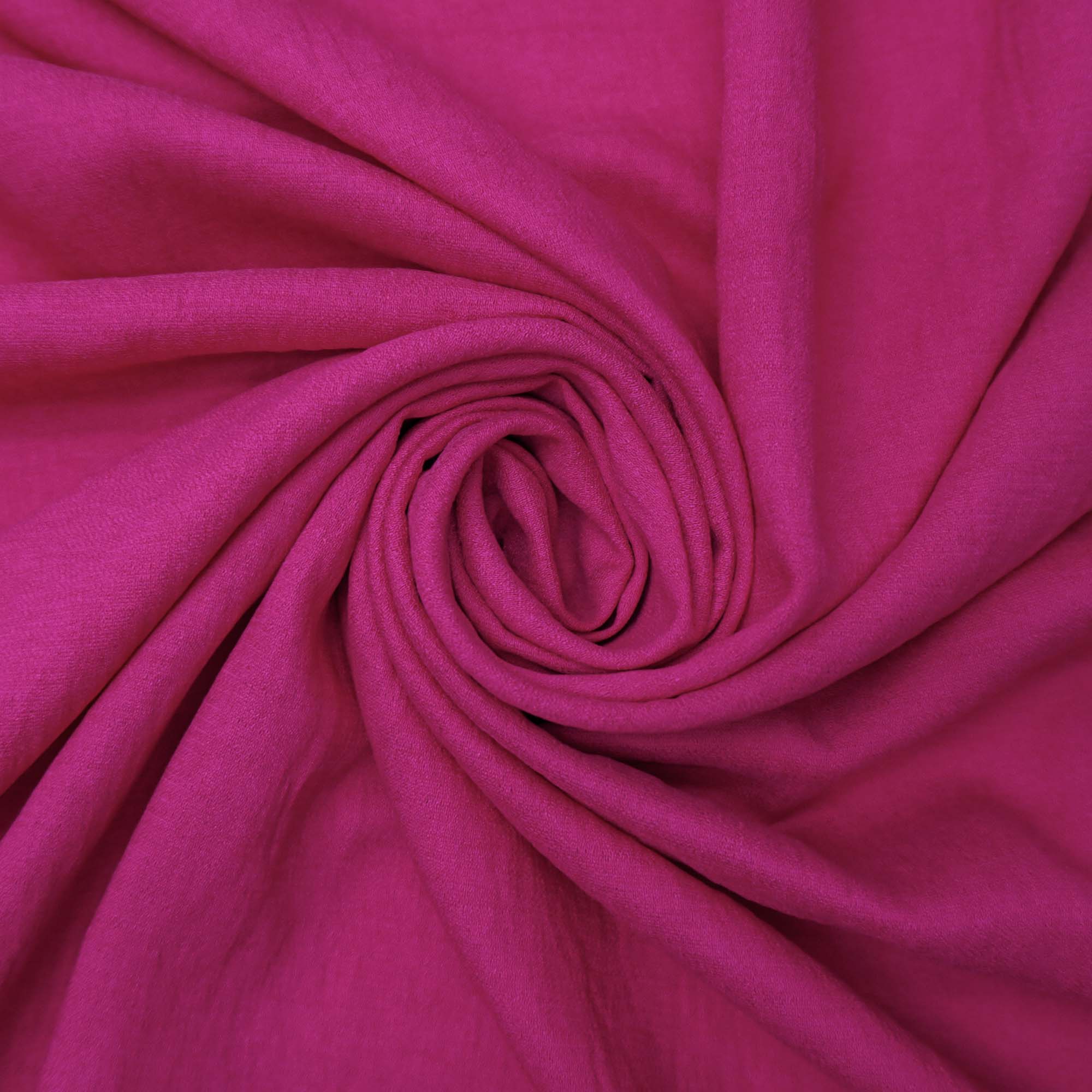 Tecido viscose twill textura de linho pink