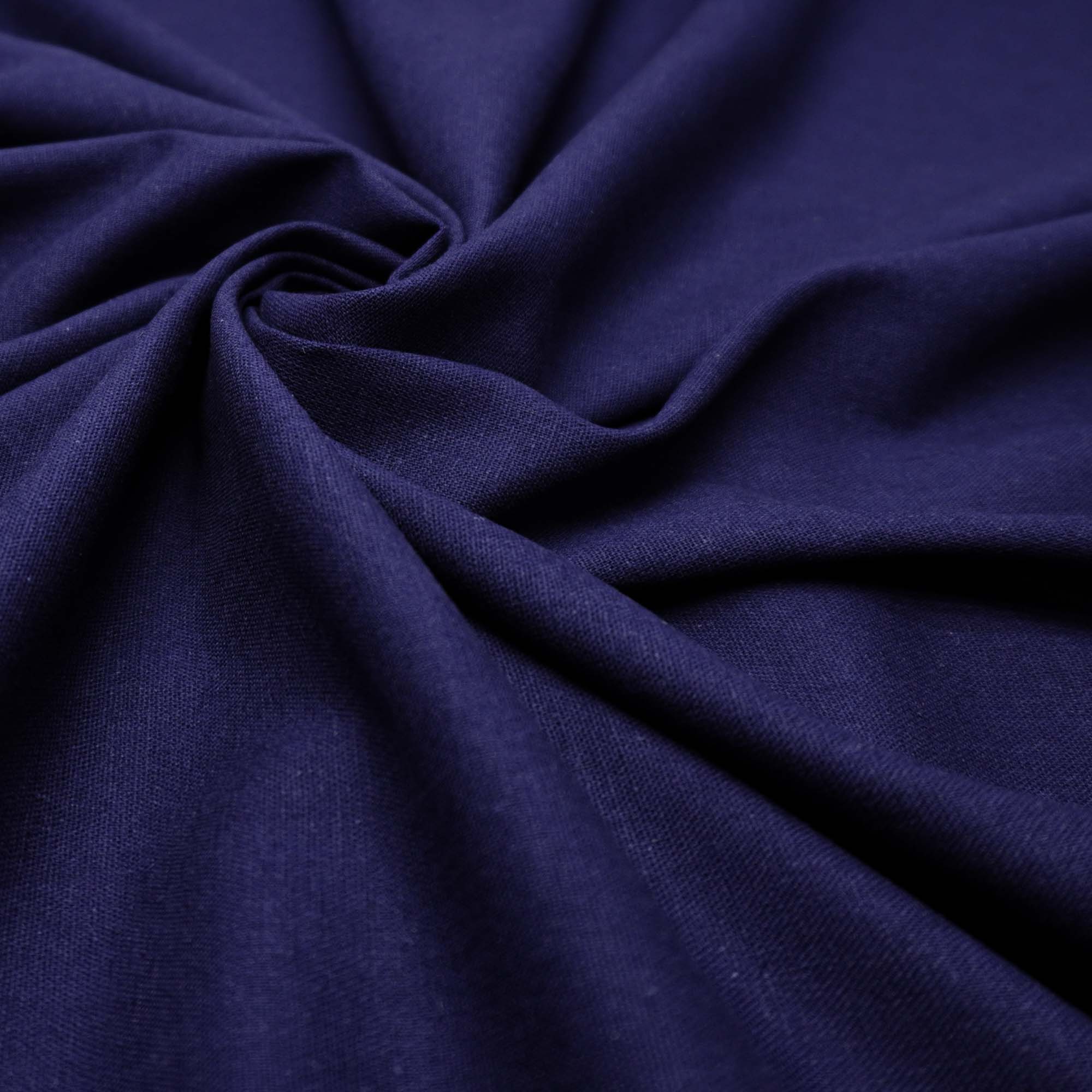 Tecido linho misto com elastano azul royal