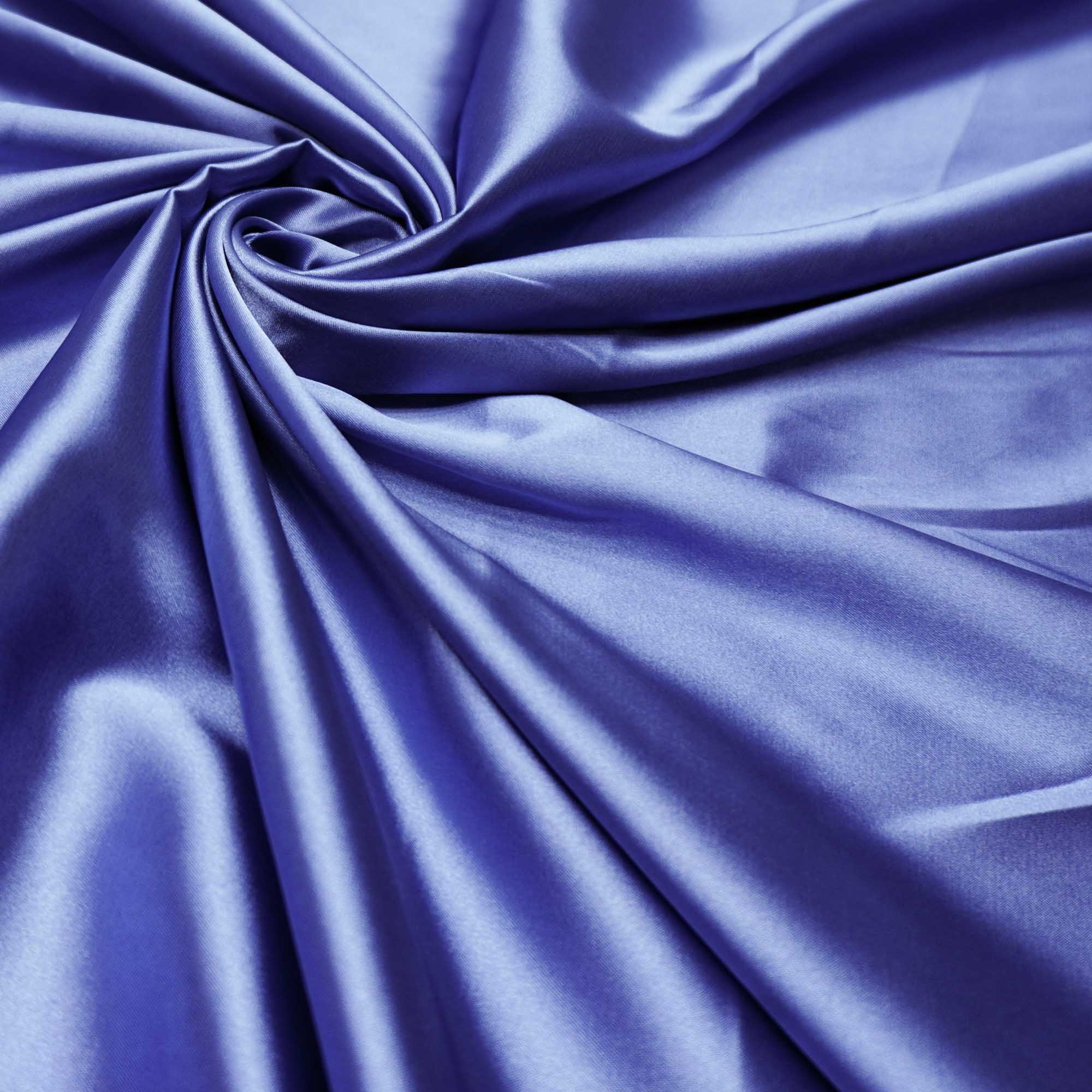 Tecido cetim toque de seda com elastano azul serenity