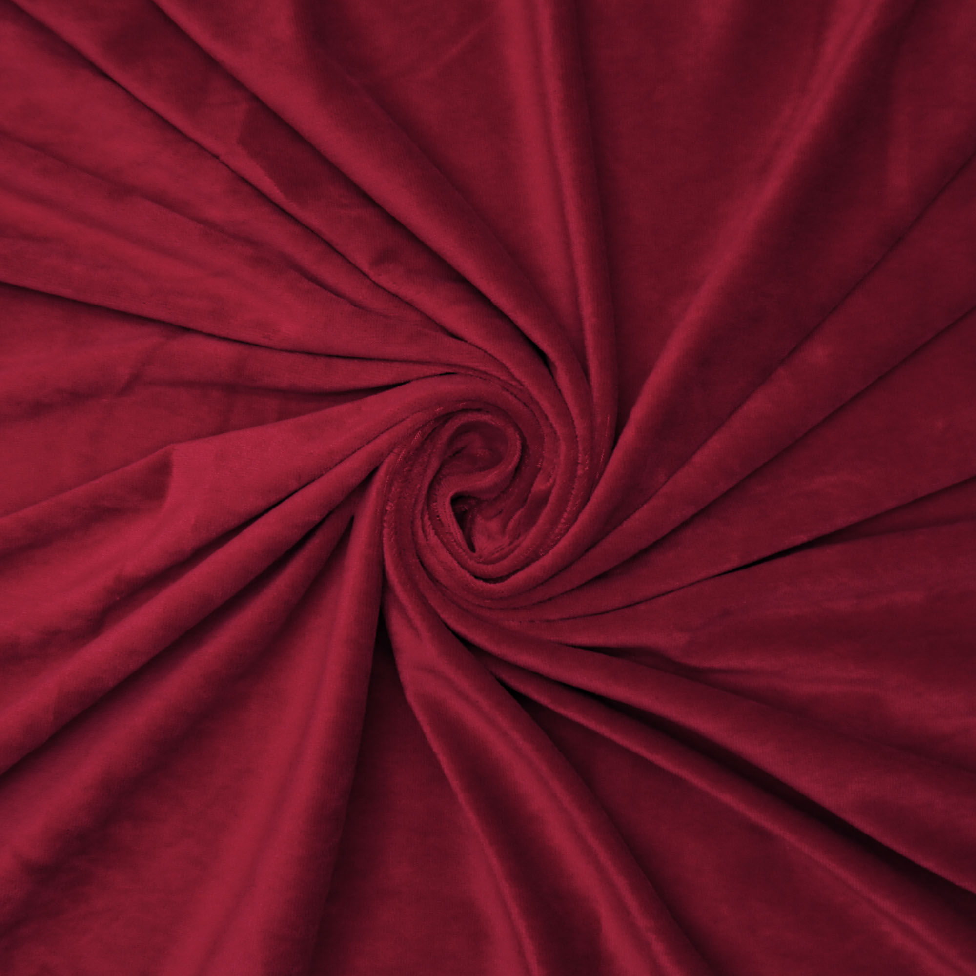 Tecido plush vermelho cereja
