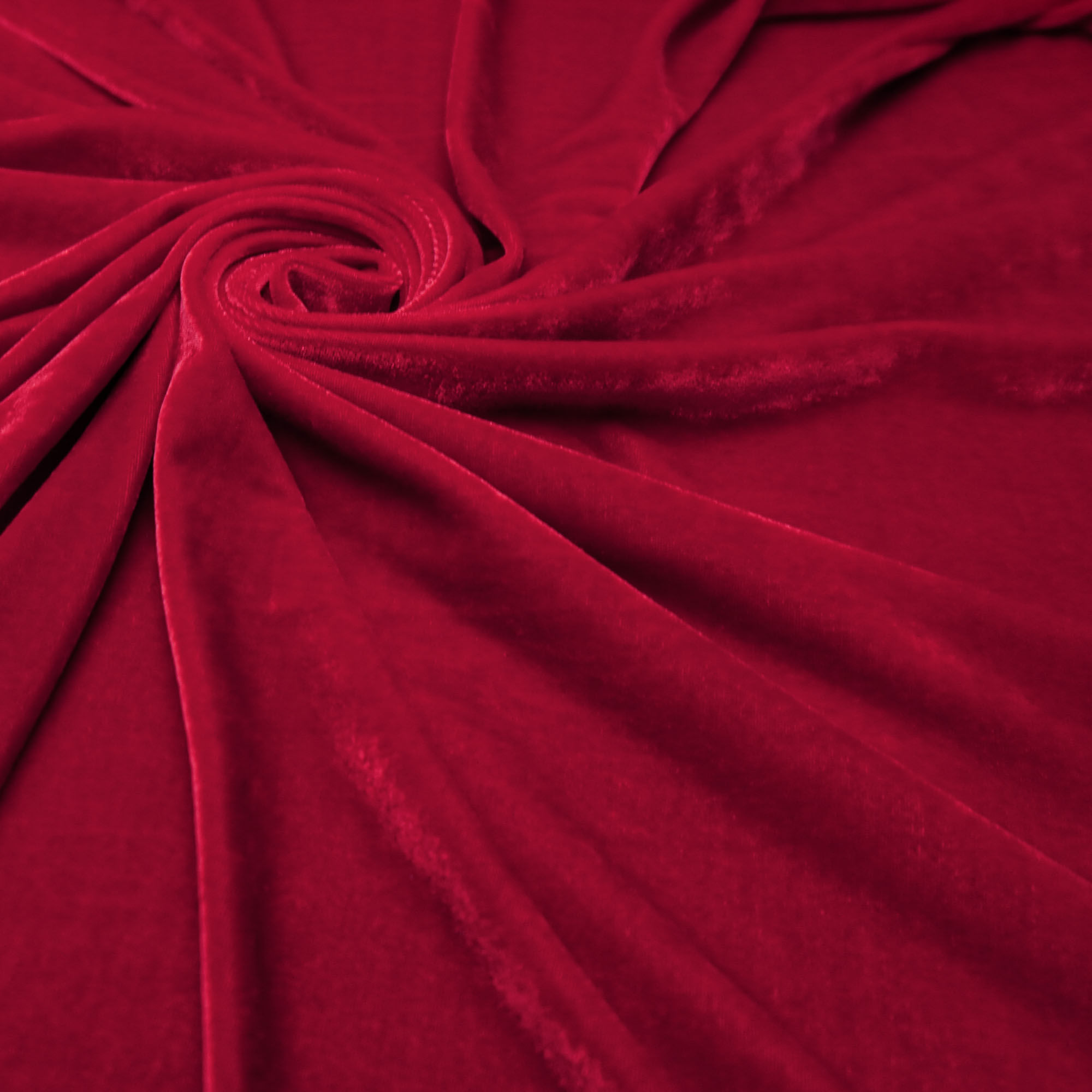 Tecido veludo com elastano vermelho