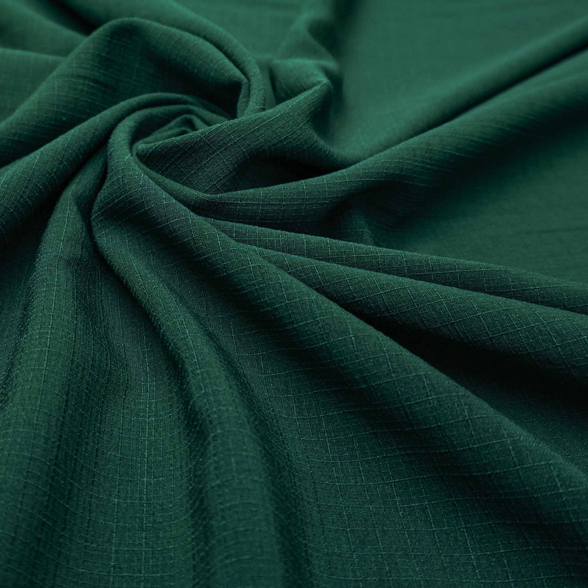Tecido poliester com textura de linho verde bandeira