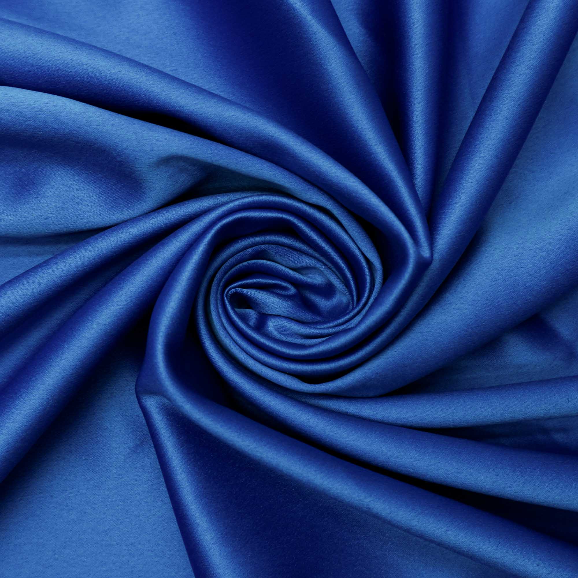 Tecido crepe valentino leve azul royal