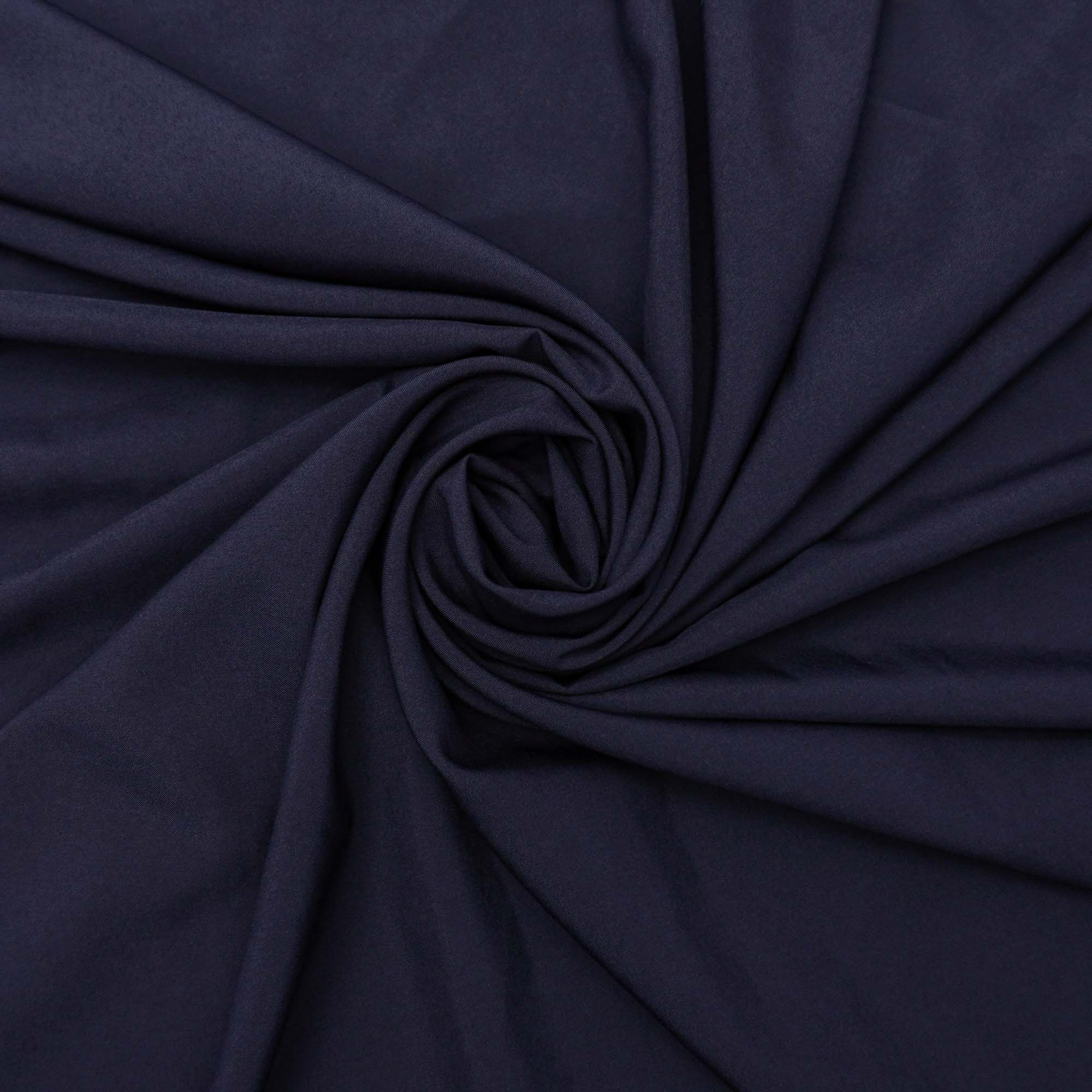 Tecido seda pluma azul marinho