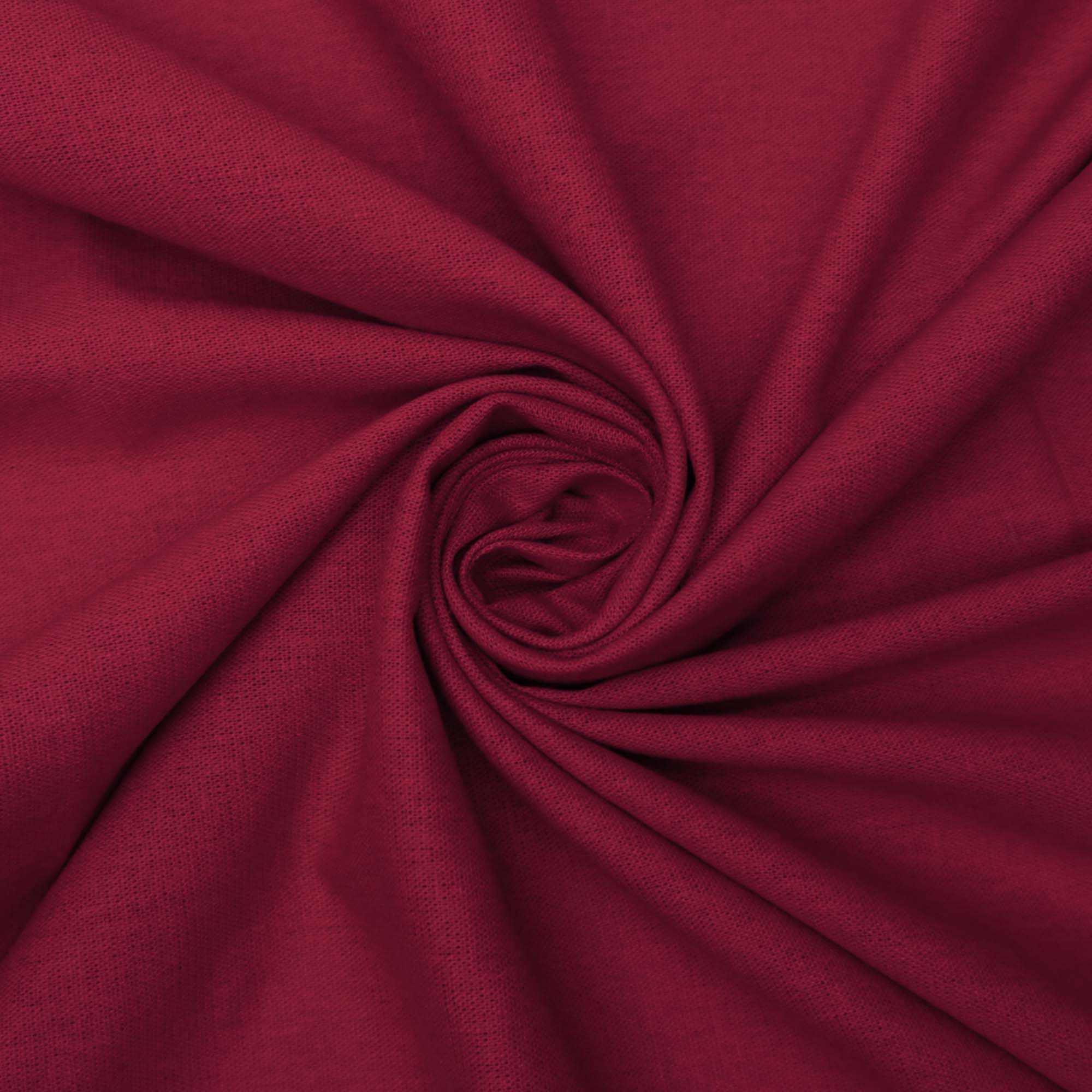 Tecido linho misto com elastano vermelho