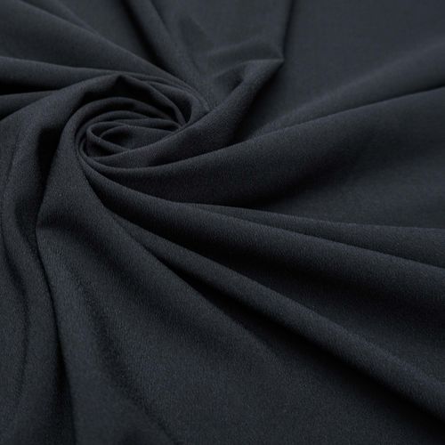 Tecido crepe poly span preto