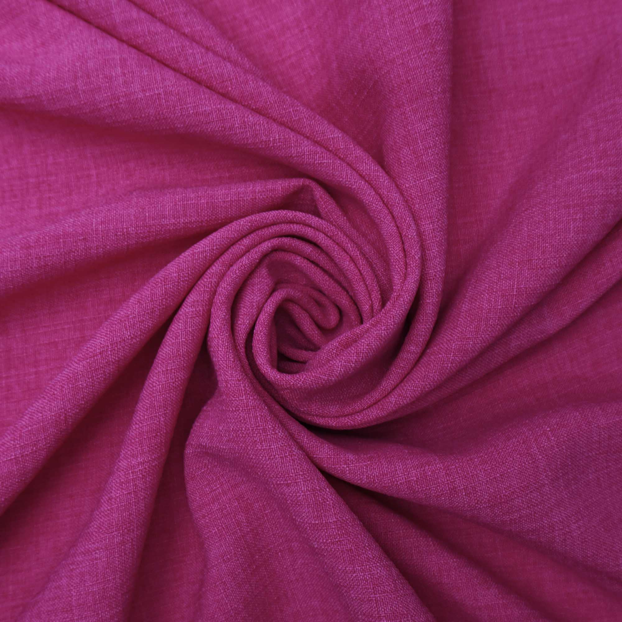 Tecido poliester com textura de linho pink