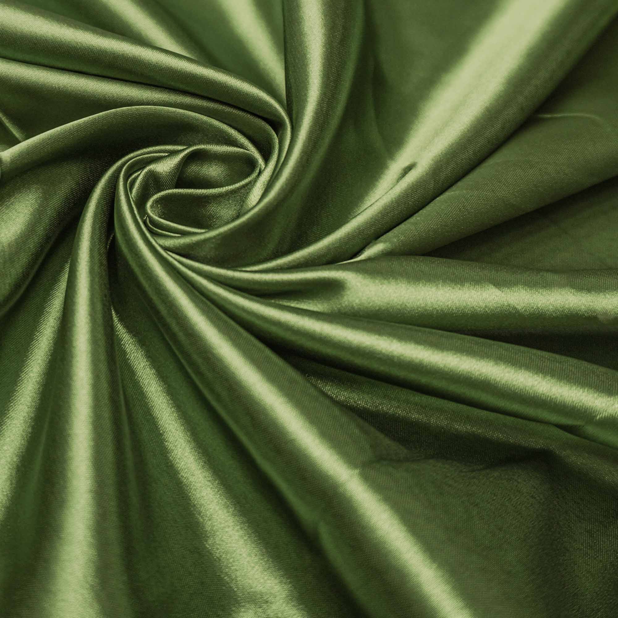 Tecido cetim com elastano verde oliva claro