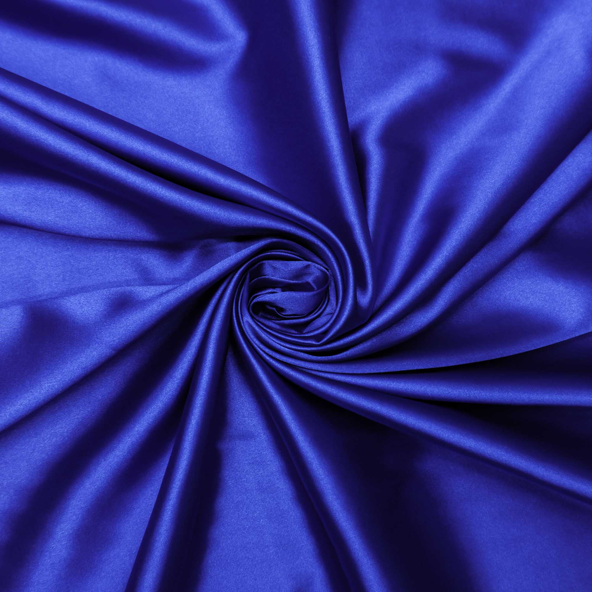 Tecido cetim toque de seda com elastano azul royal
