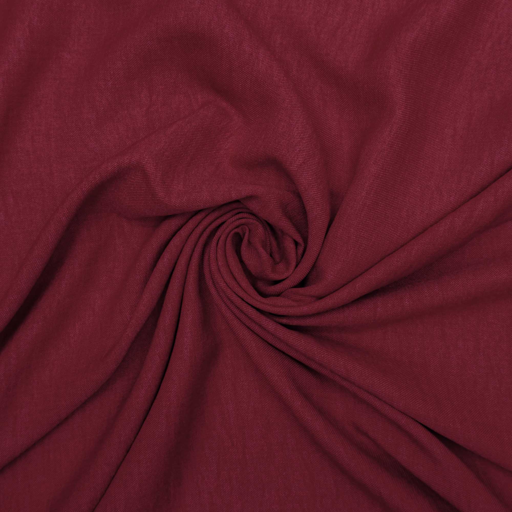 Tecido alfaiataria com textura de linho vermelho cereja