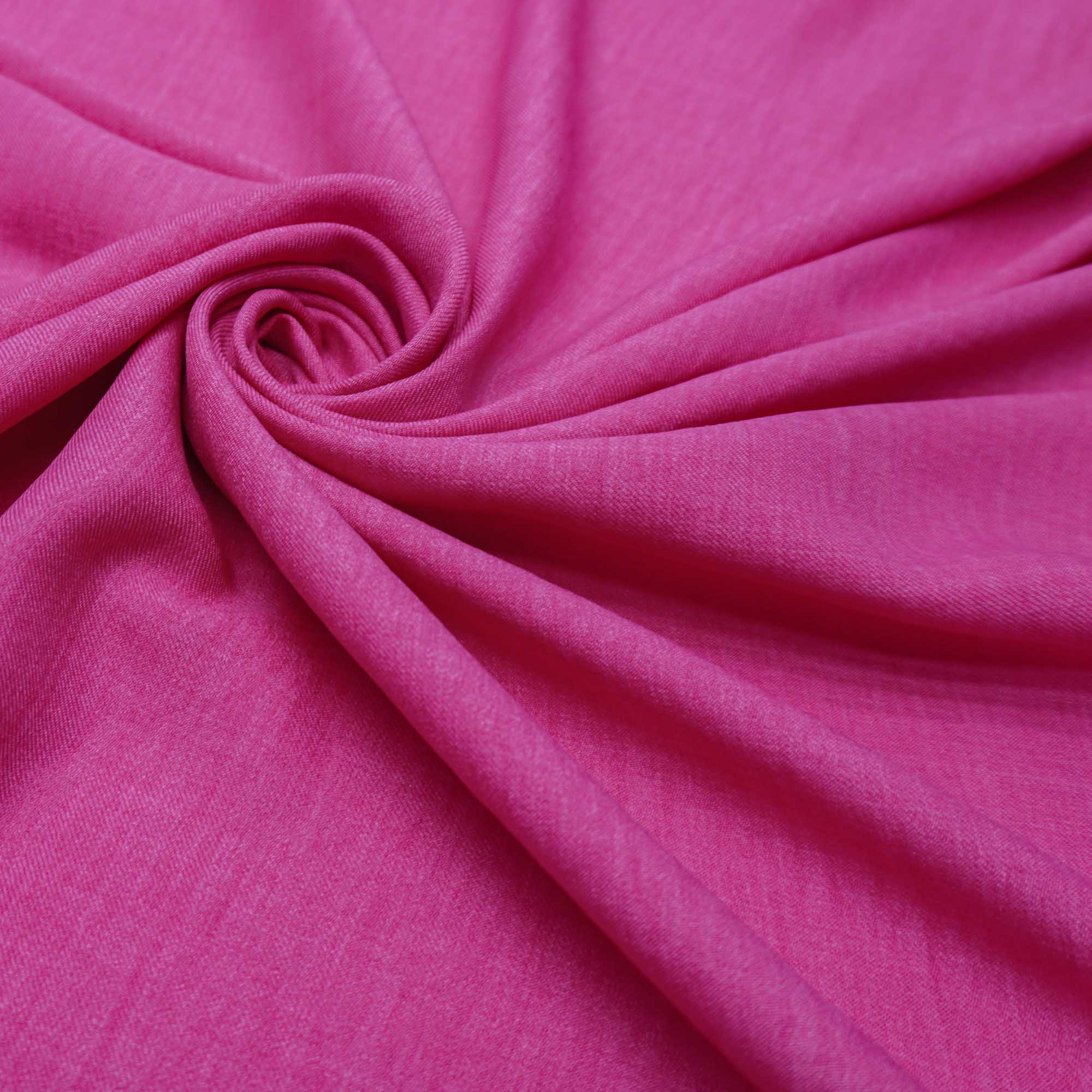 Tecido alfaiataria com textura de linho rosa chiclete