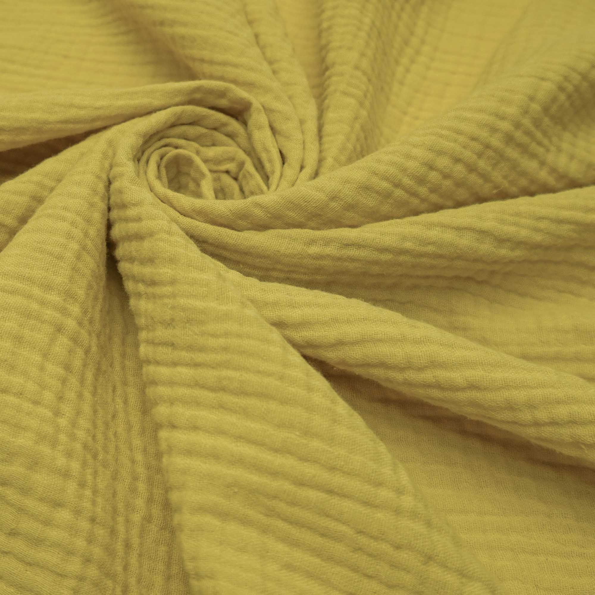 Tecido gaze 100% algodão amarelo