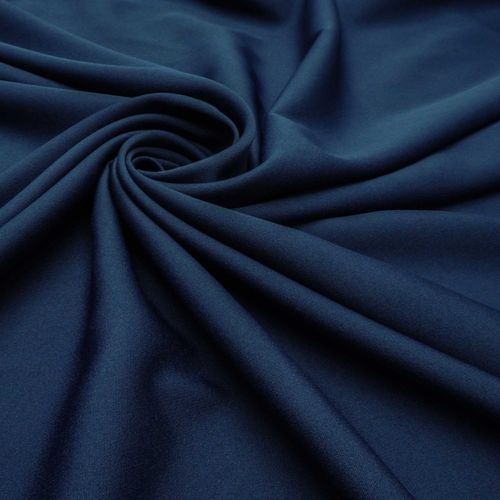 Tecido crepe alfaiataria leve azul noite