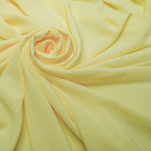 Tecido crepe summer amarelo manteiga