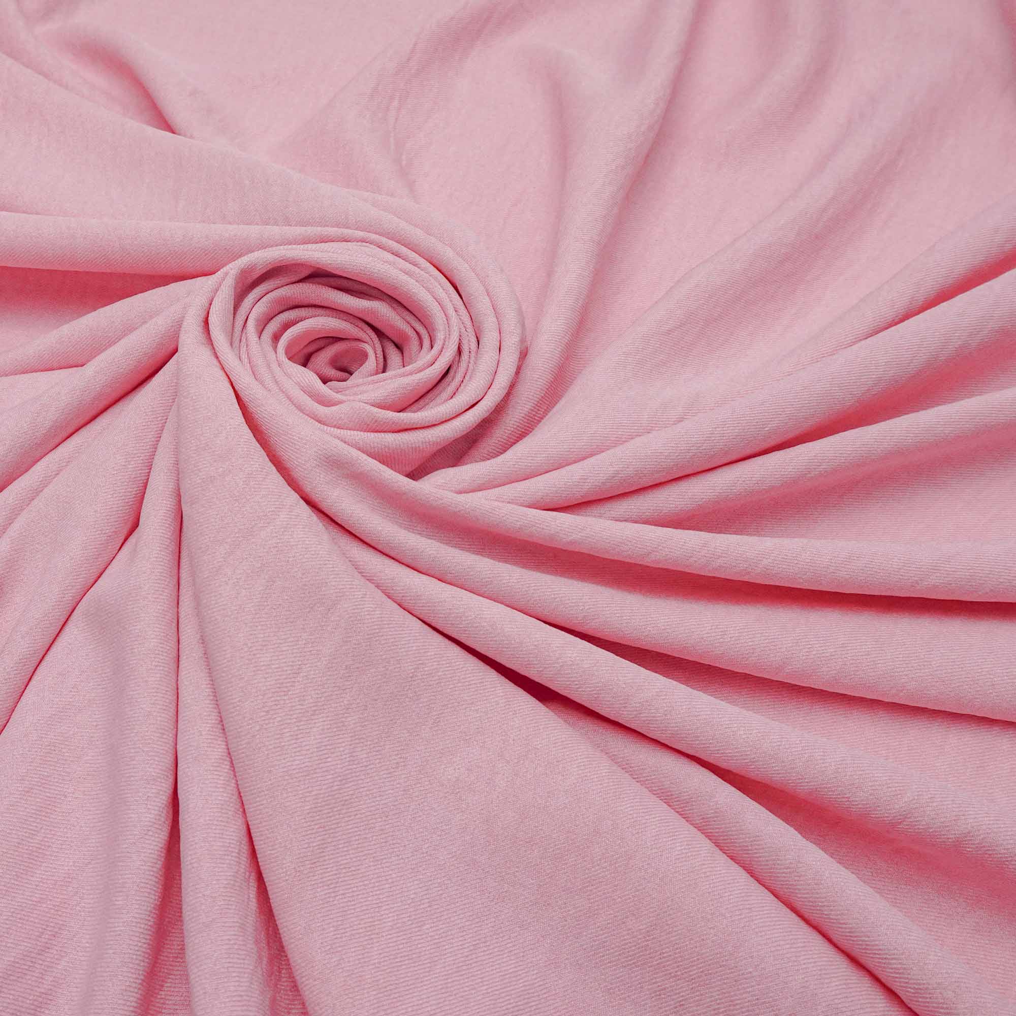 Tecido alfaiataria com textura de linho rosa