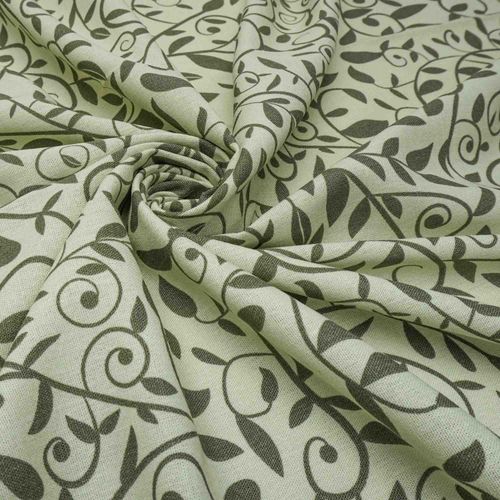 Tecido linho misto estampado nude
