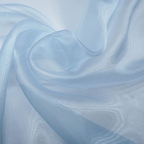 Tecido organza cristal azul serenity