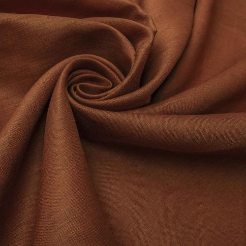 Tecido linho puro terracota