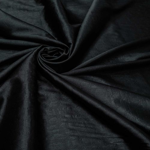 Tecido cetim jacquard com elastano preto