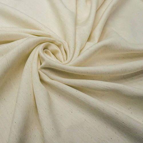 Tecido viscose mista twill com trama de linho off white