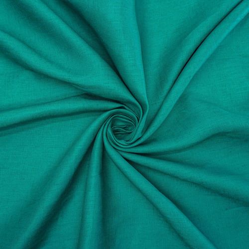 Tecido linho puro verde turquesa - und 30cm x 137cm